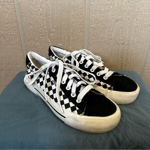 Mudd Black and White Checkered Sneakers